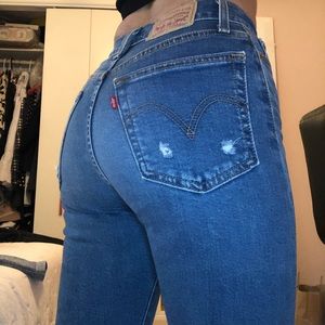 Levi wedgie skinny jeans